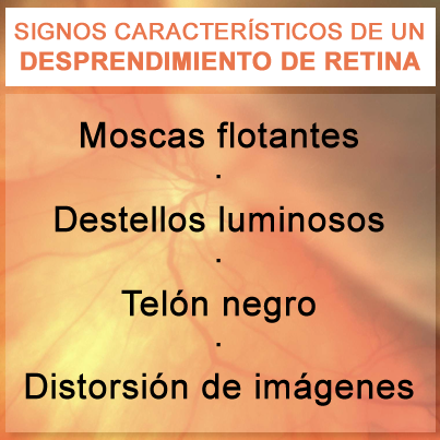 Signos desprendimiento retina